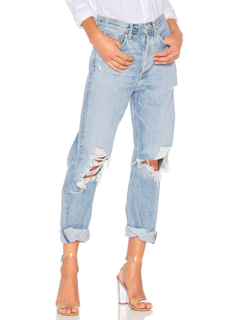 AGOLDE 90's Mid Rise Loose Fit Jeans in Fall Out Sz 27